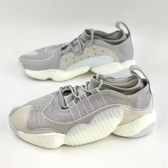 Adidas Crazy BYW 2 White Grey Men's Sneakers Shoes Boost Gray NO SHOE BOX - Picture 2 of 10